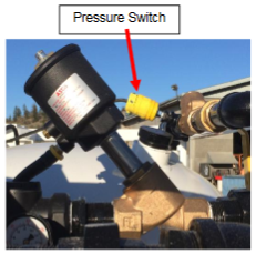 pressure switch on vacuum intake valve