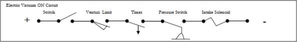 Electric vacuum ON circuit schematic