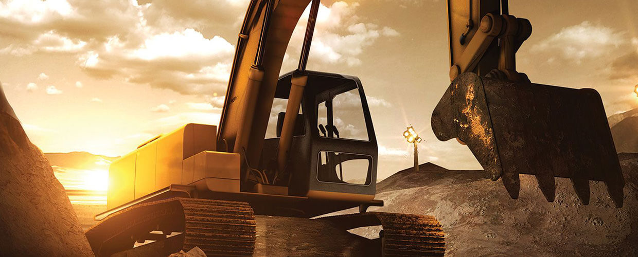industrial equipment on mine site